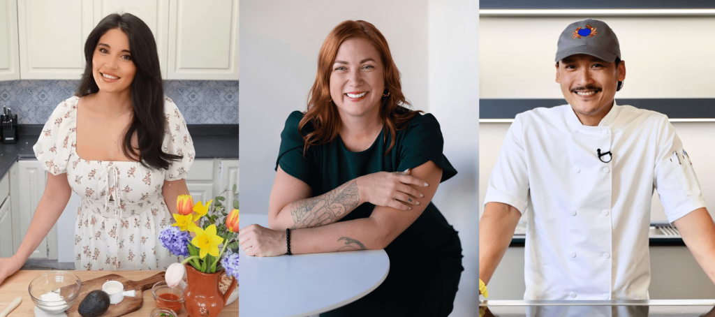 Photos of Buy BC Ambassadors Chanelle Saks Sullivan, Danika McDowell, and Chef Mark Singson