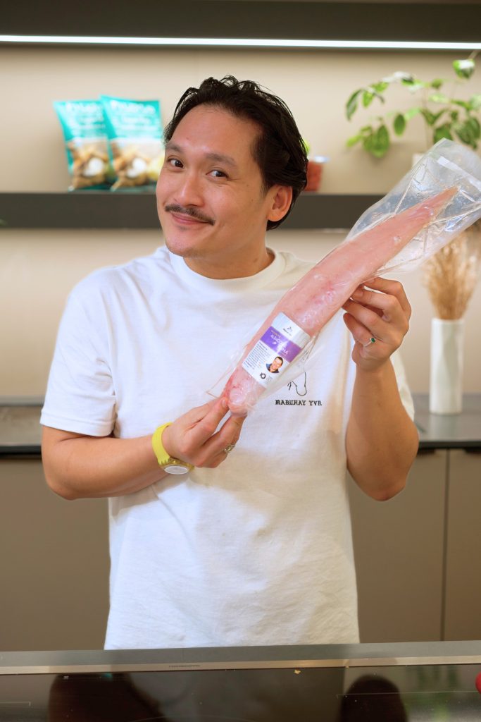 Buy BC Chef Ambassador Mark Singson with a B.C. albacore tuna loin from Skipper Otto.