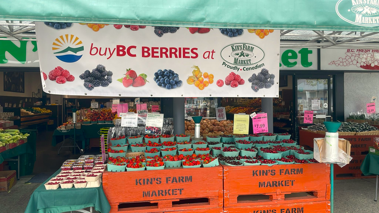 Buy BC Berries Campaign at Kin’s Farm Market