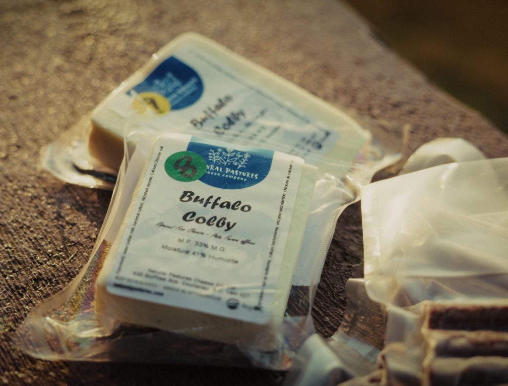 Packaged cheese made from B.C. water buffalo milk.