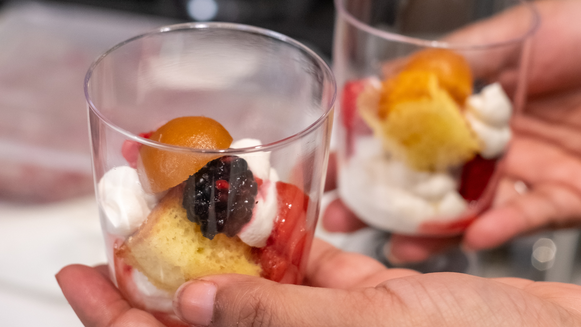 Layered B.C. Berry and Cream Cake Jars